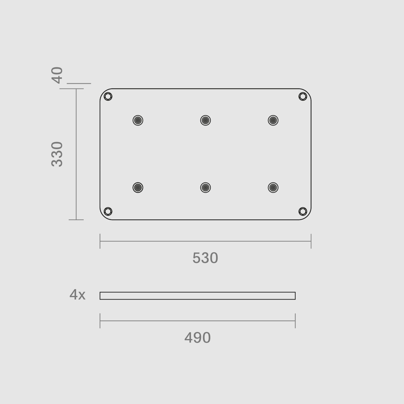 Sigor Base de charge à 6 ports connecteur de type palet