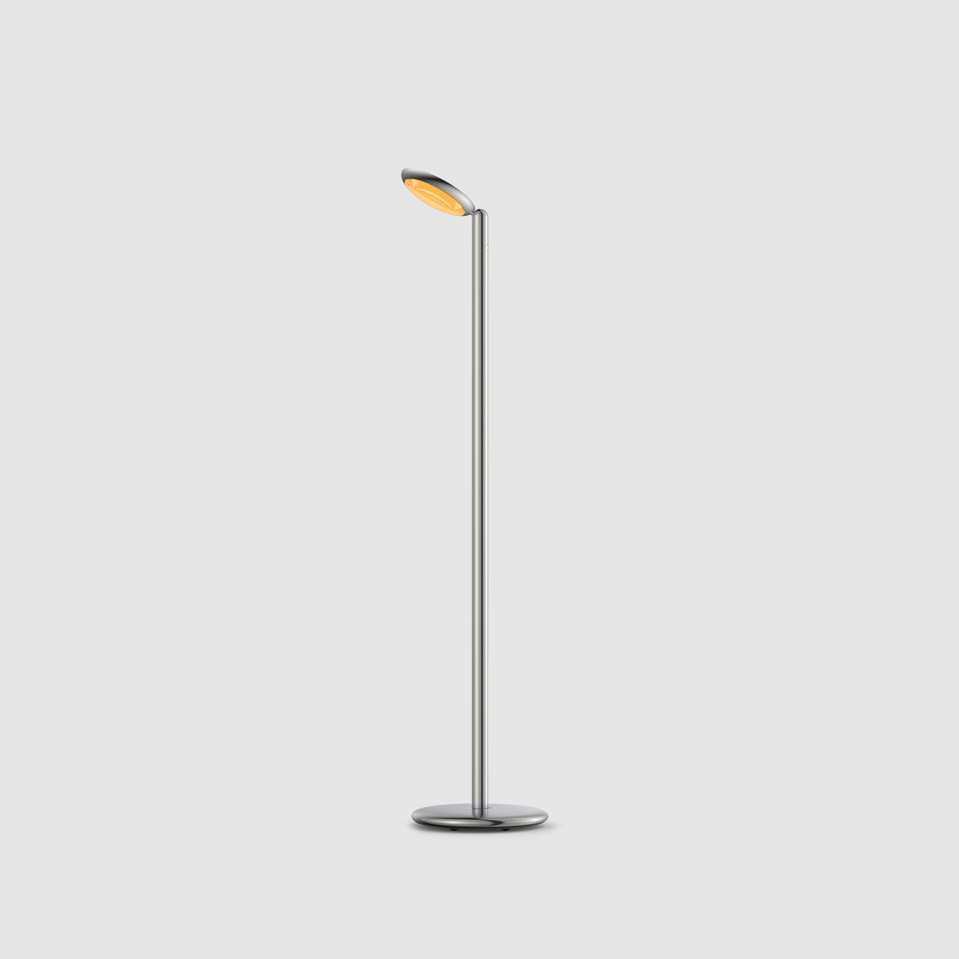 Grau Parrot floor portable lampadaire, LED, rechargeable, poli vue laterale