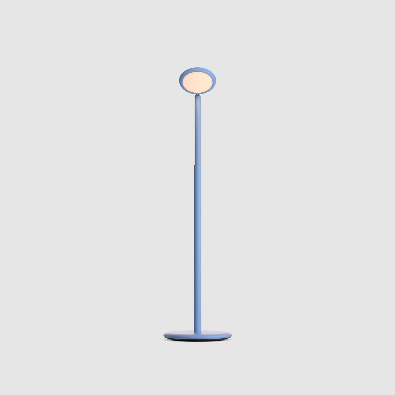 Grau Parrot lampadaire sans fil, rechargeable en bleu