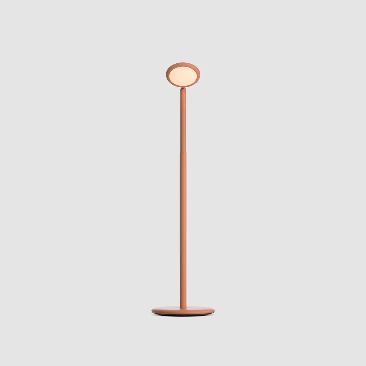 Grau Parrot lampadaire sans fil, rechargeable en orange