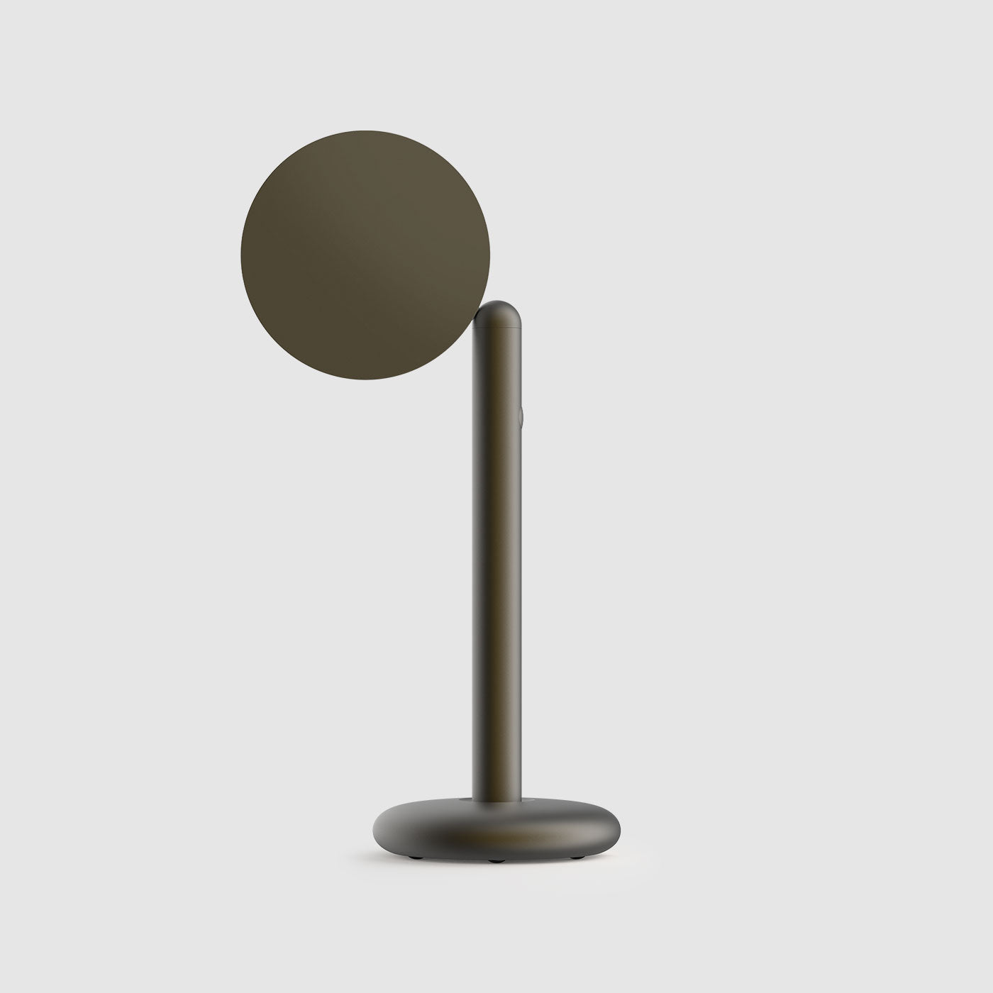 Grau Parrot table lampe portable, LED, rechargeable en black brass vue arriere