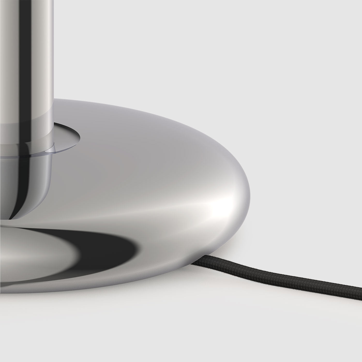 Grau Parrot table lampe portable, LED, rechargeable en polished base avec cable de recharge