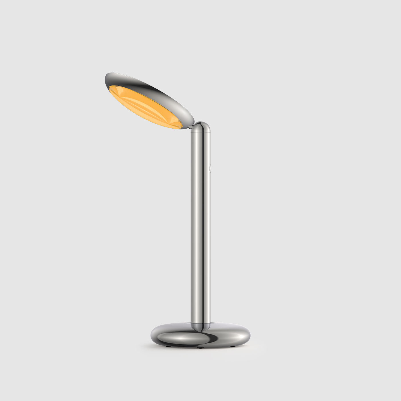 Grau Parrot table lampe portable, LED, rechargeable en polished vue laterale