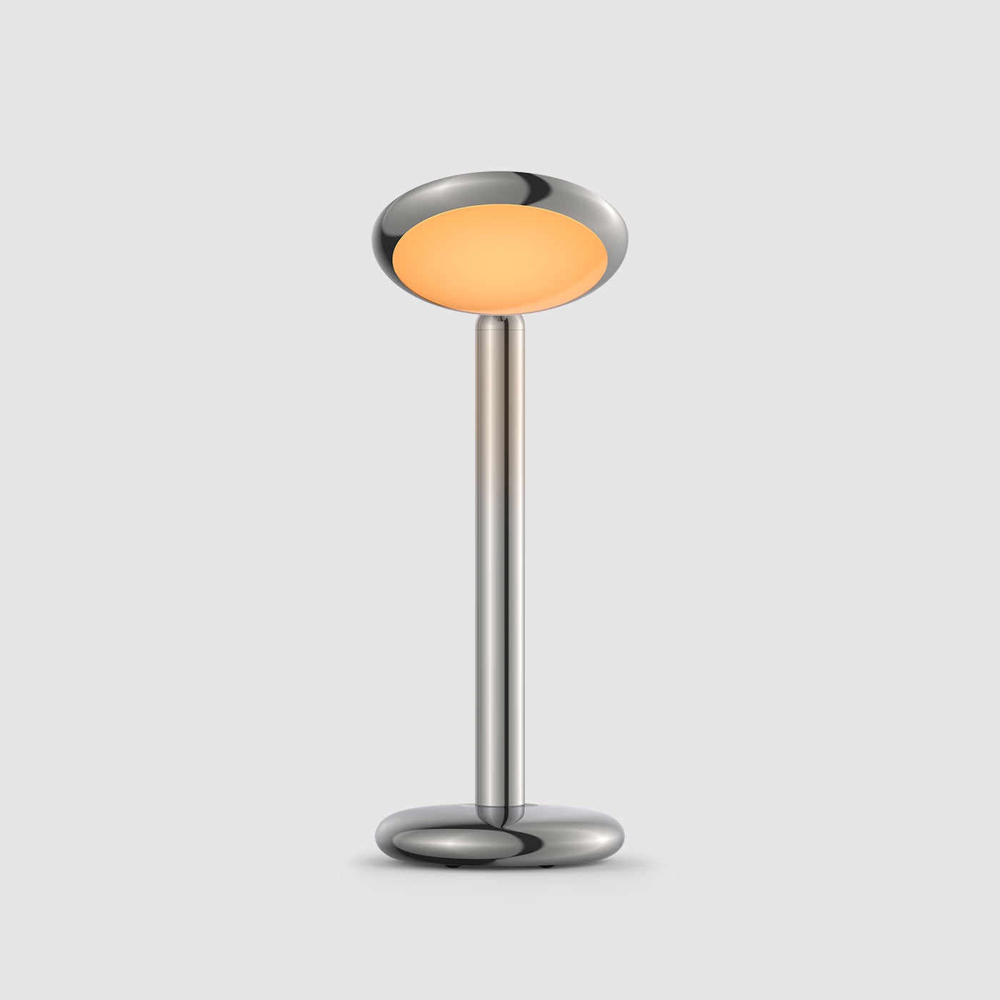 Grau Parrot table lampe portable, LED, rechargeable en polished