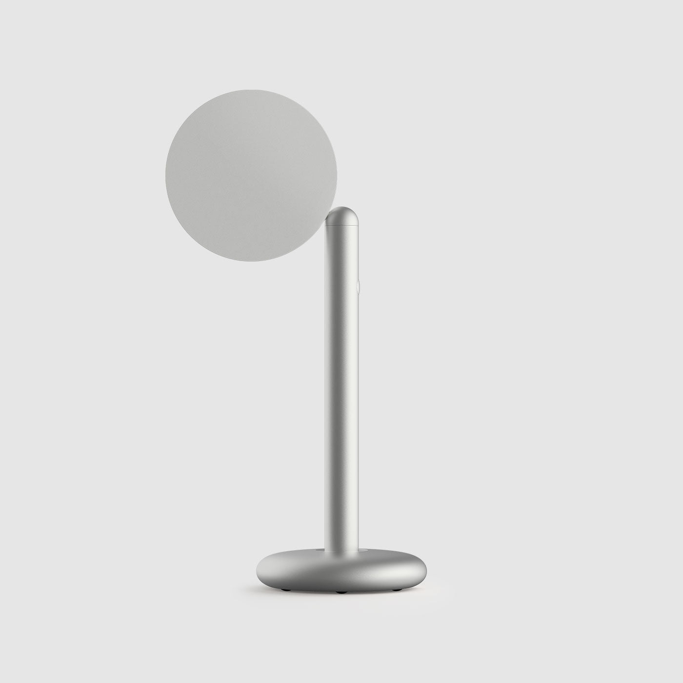 Grau Parrot table lampe portable, LED, rechargeable en argent vue arriere