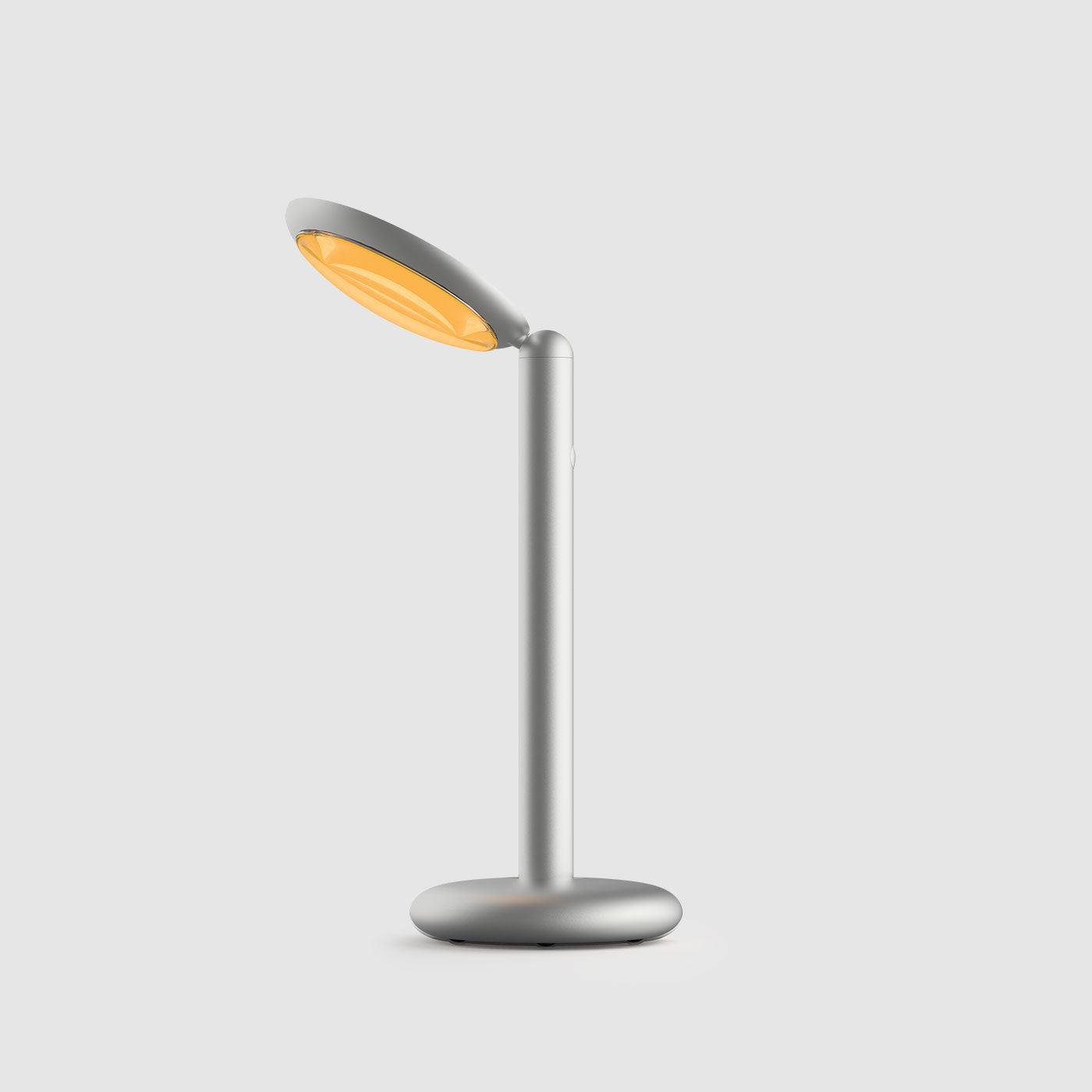 Grau Parrot table lampe portable, LED, rechargeable en argent vue laterale