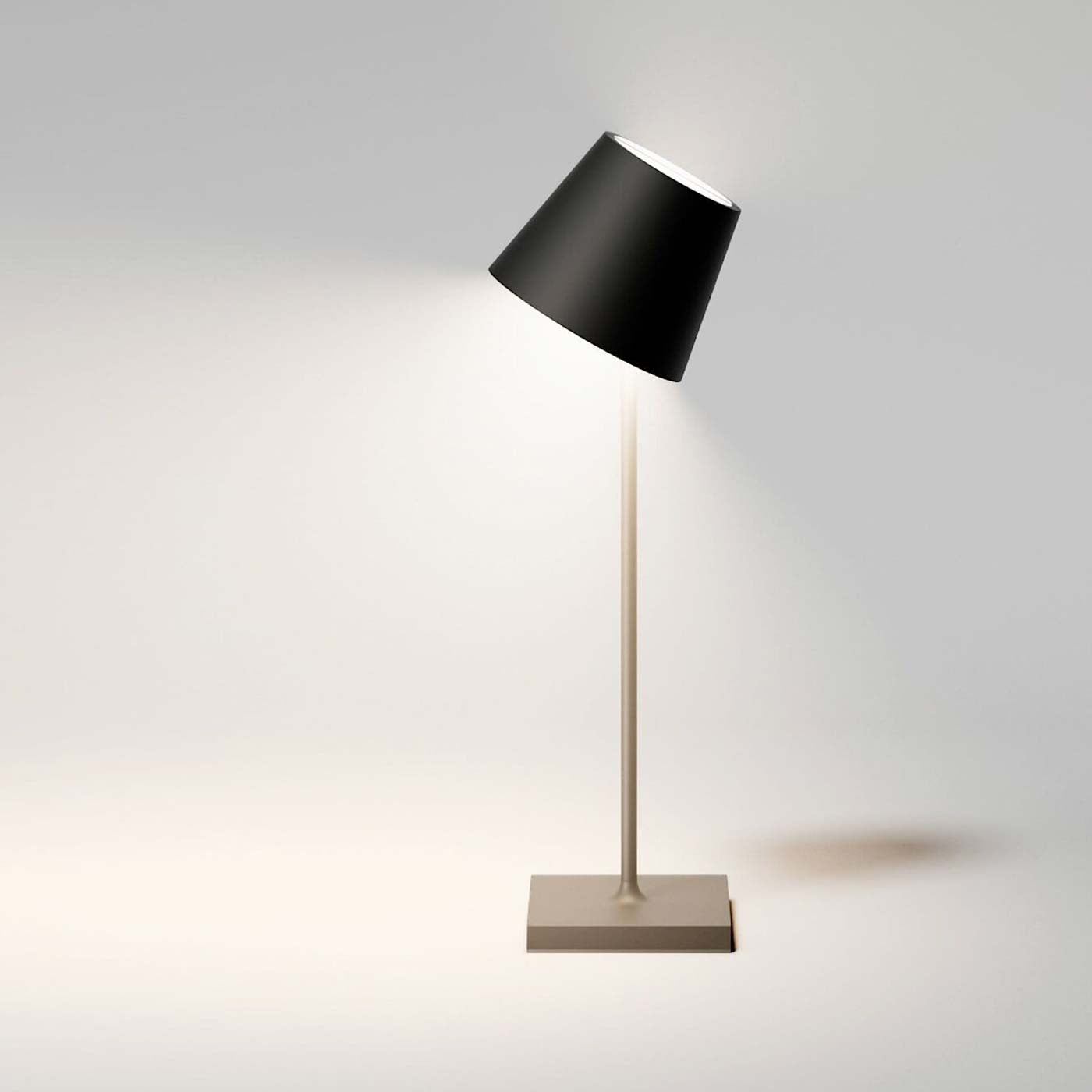 Sigor Nuindie tango, lampe sans fil, rechargeable en noir pencher