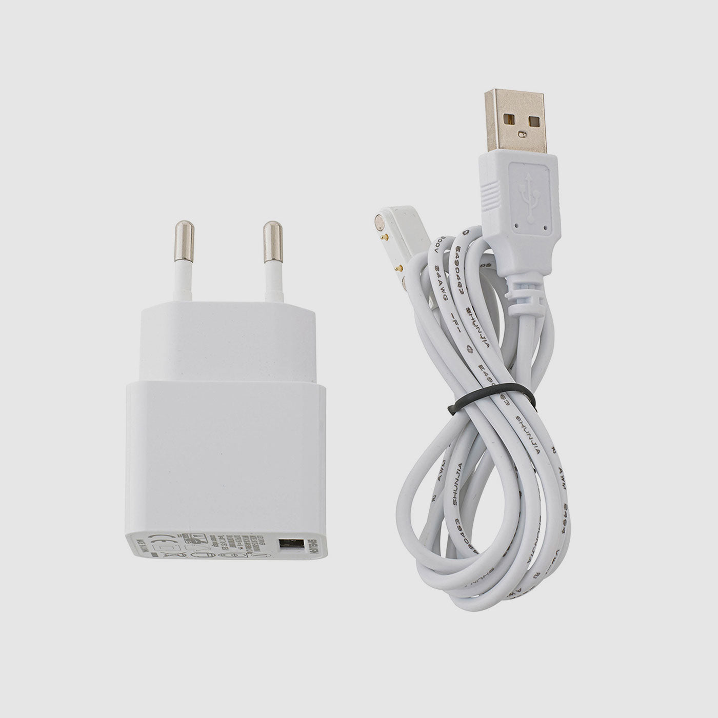 Sigor Adaptateur secteur et câble de charge Easy-Connect blanc