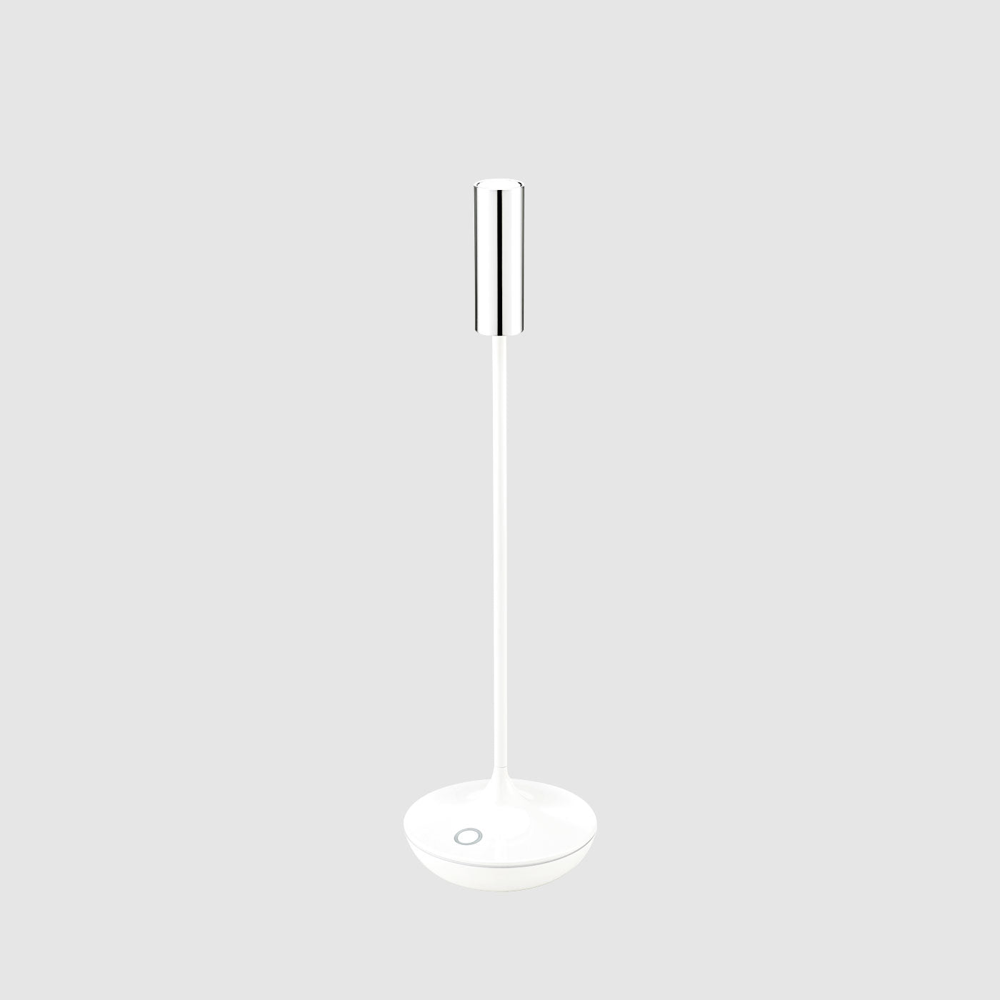 Sigor Nucandle lampe de table, sans fil, rechargeable en blanc & chrome 