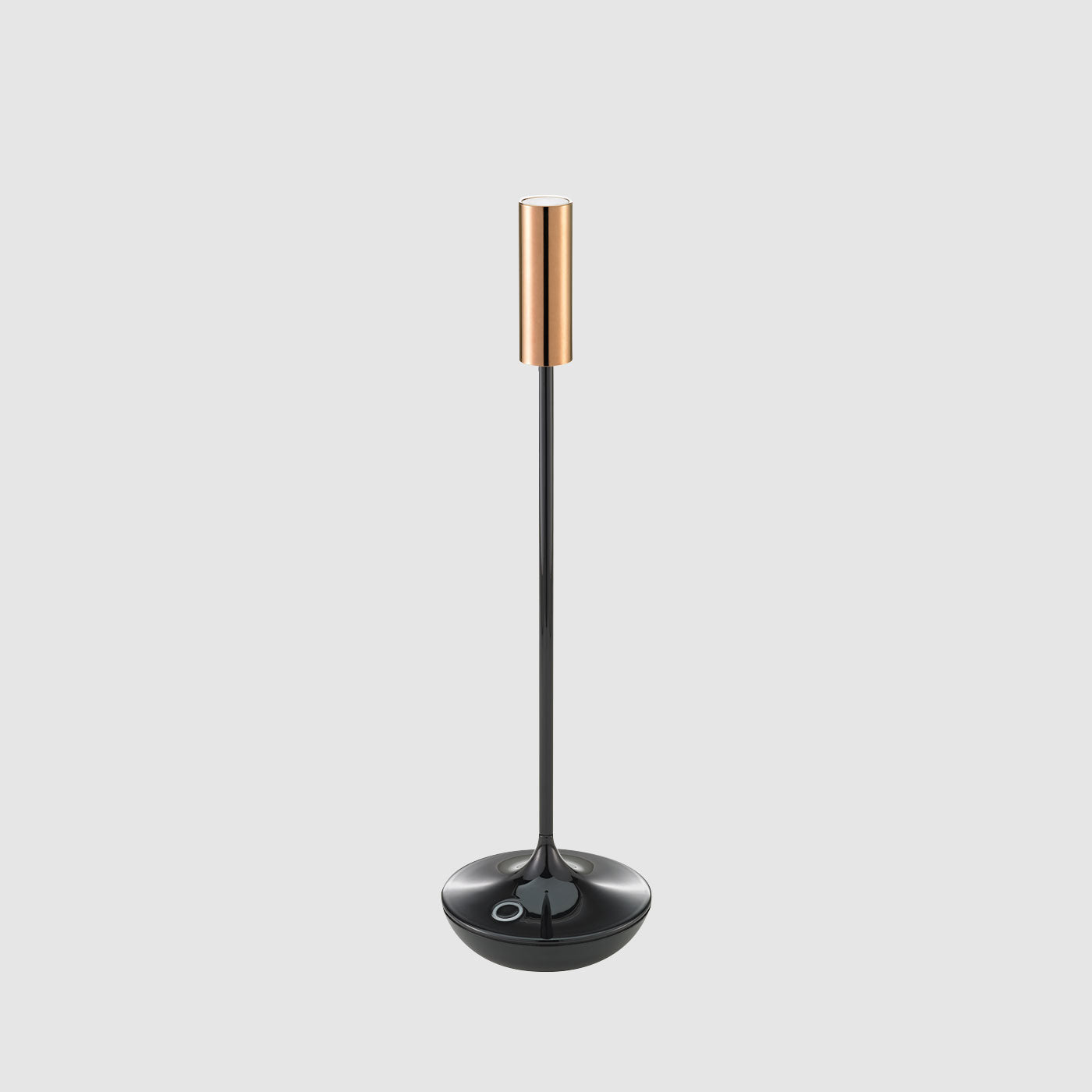 Sigor Nucandle lampe de table, sans fil, rechargeable en noir & cuivre