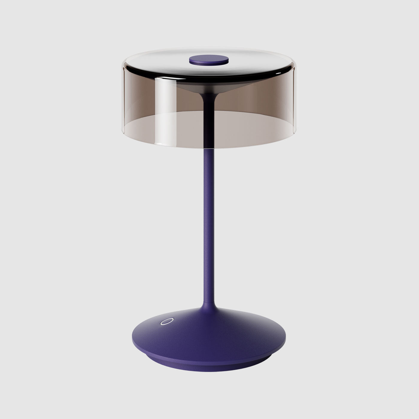 Sigor Numotion lampe de table, abat-jour en verre en bleu