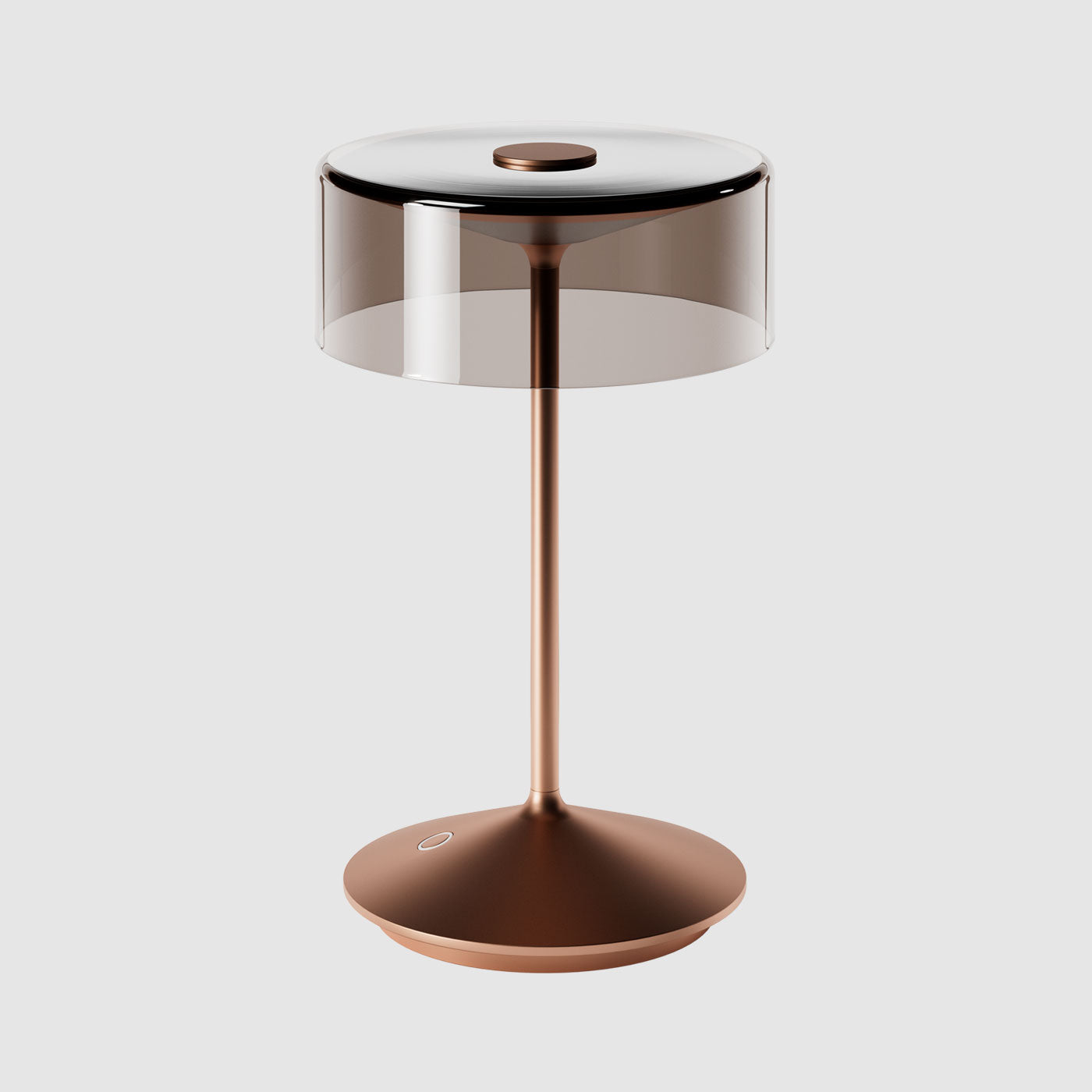 Sigor Numotion lampe de table, abat-jour en verre en bronze