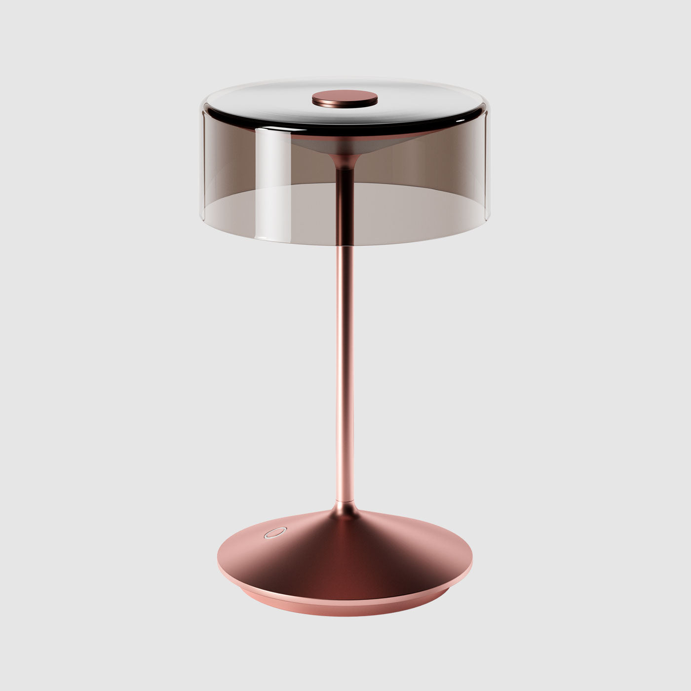 Sigor Numotion lampe de table, abat-jour en verre en or rose