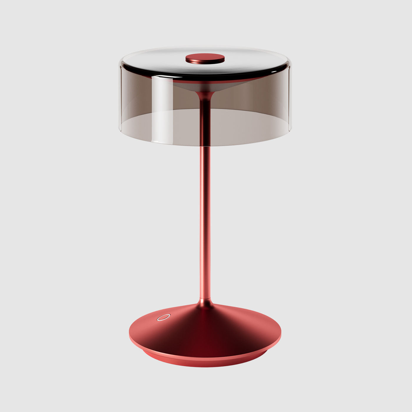 Sigor Numotion lampe de table, abat-jour en verre en rouge